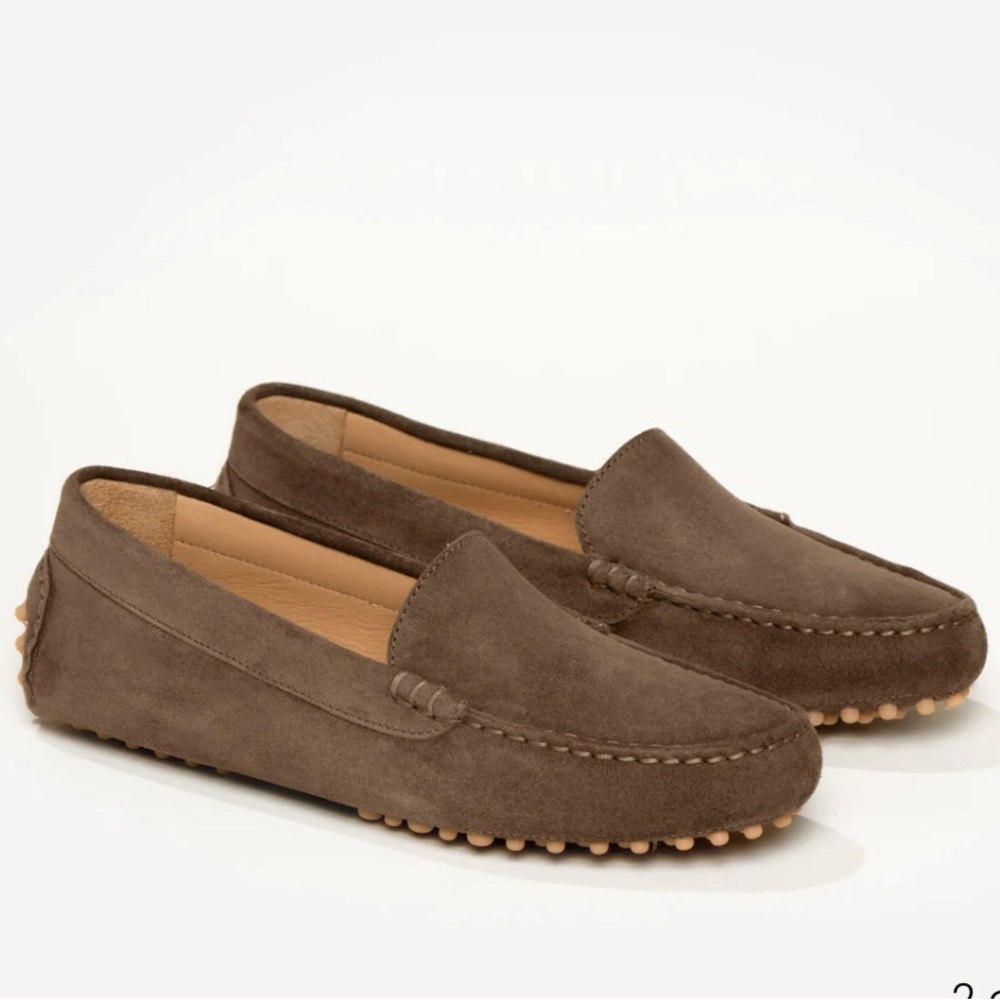 M.Gemi Felize Suede Moccasin - Mushroom Brown